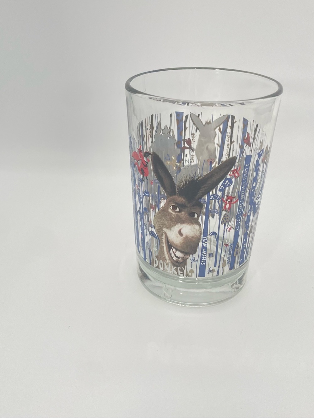 2010 McDonald’s DreamWorks Shrek Forever After Donkey Collector Glass Tumbler